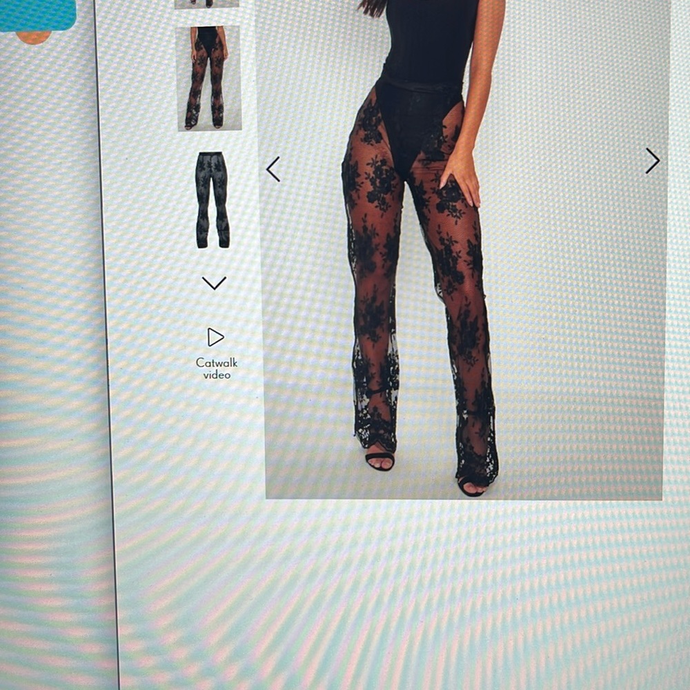 See-through pants